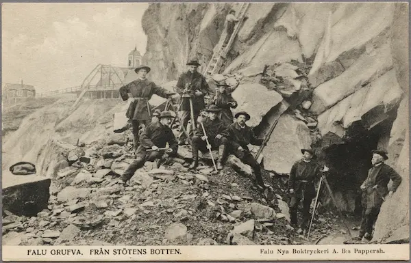 Falu Grufva. Från stötens botten.