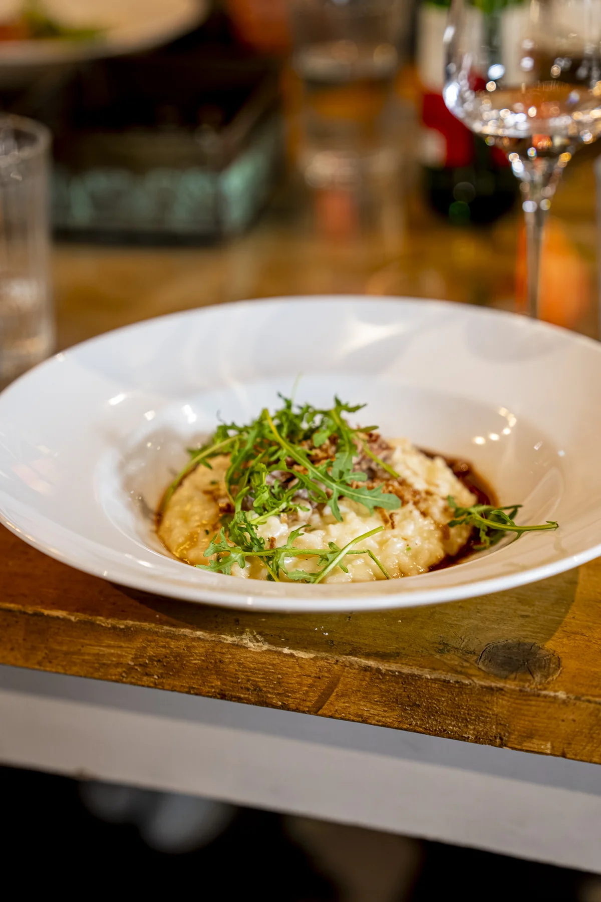 Slow-cooked meat with roasted root vegetables and a rich sauce